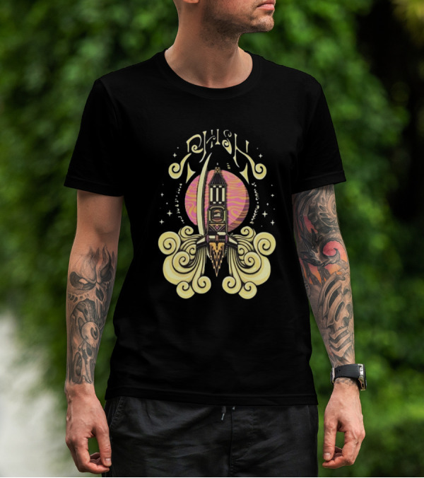 Phish July 30-31 2024 Chaifetz Arena St. Louis MO Rocket And Swirls T-Shirt