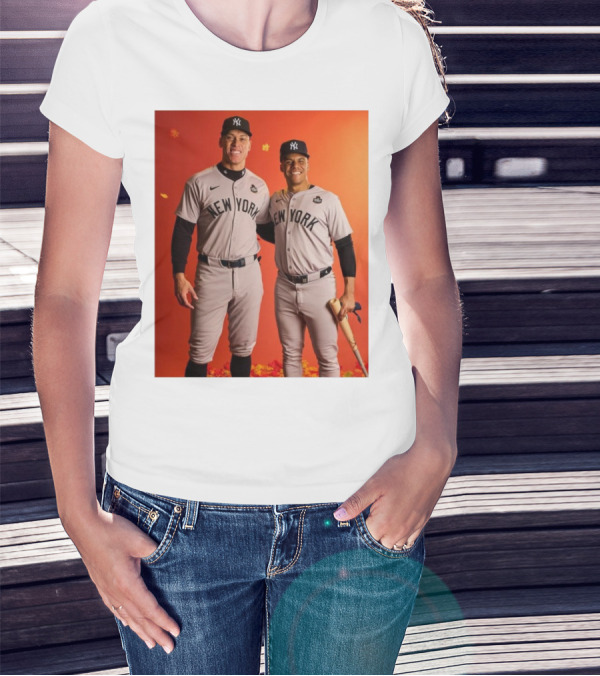New York Yankees MLB Aaron Judge Juan Soto Yankees Game 1 World Series T-Shirt