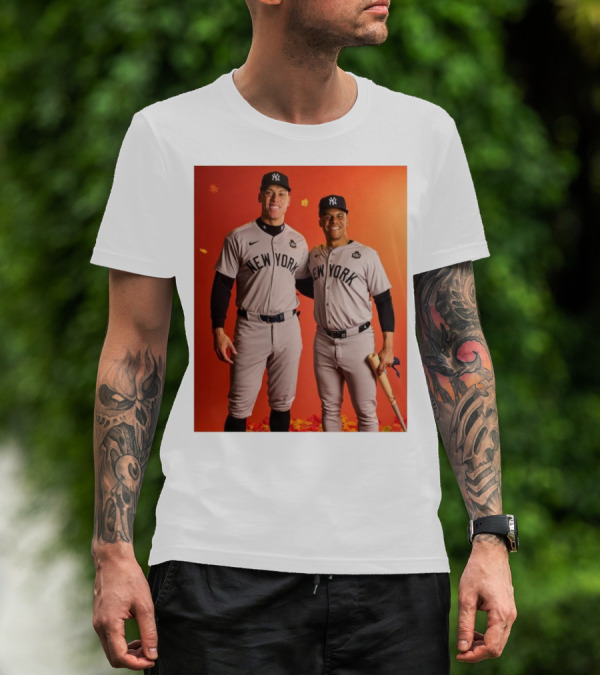 New York Yankees MLB Aaron Judge Juan Soto Yankees Game 1 World Series T-Shirt