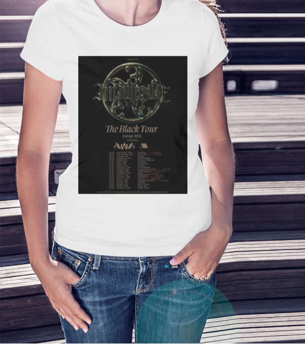 Imminence The Black Tour Europe 2024 With Support From Aviana And Acres T-Shirt