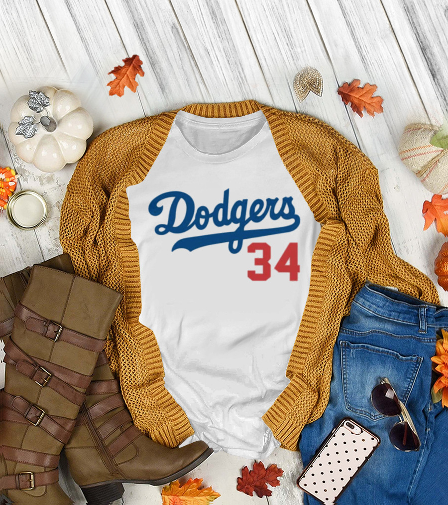 Dodgers 34 Los Angeles Jack Honoring El Toro Fernando Valenzuela T-Shirt