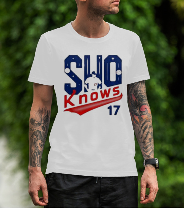 Los Angeles SHO Knows 17 Shohei Ohtani Baseball Player T-Shirt