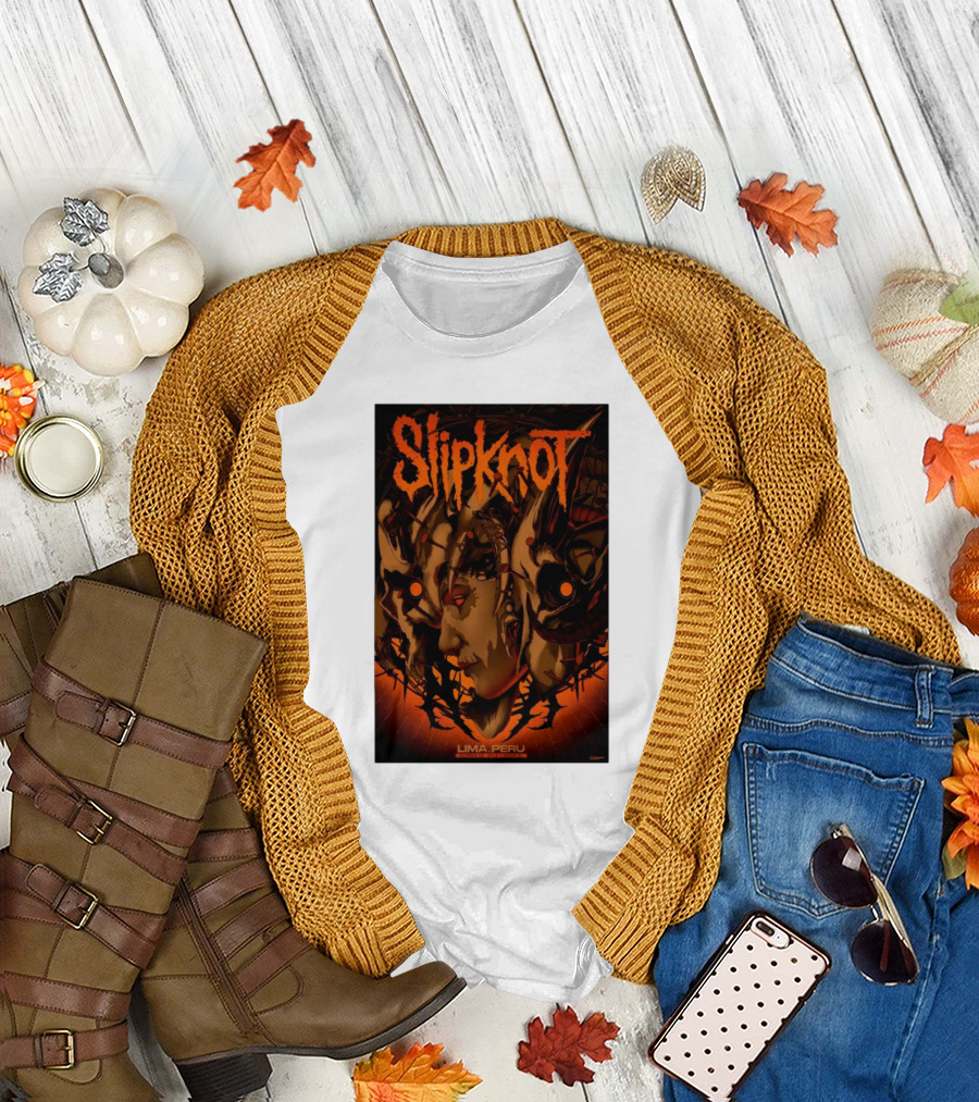 Slipknot October 28 2024 Lima Peru Costa 21 Event T-Shirt