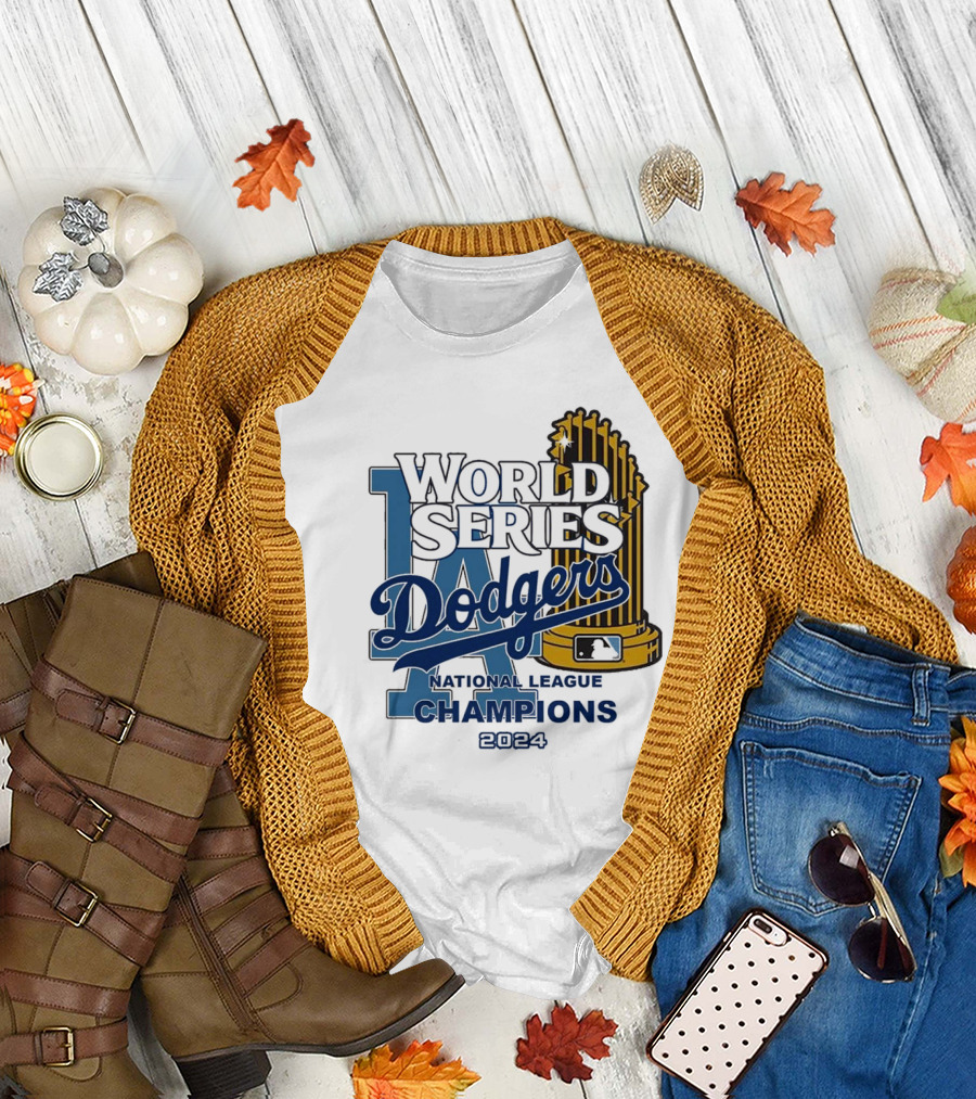 World Series Los Angeles Dodgers National League Champions 2024 Dodgers Let's Go T-Shirt