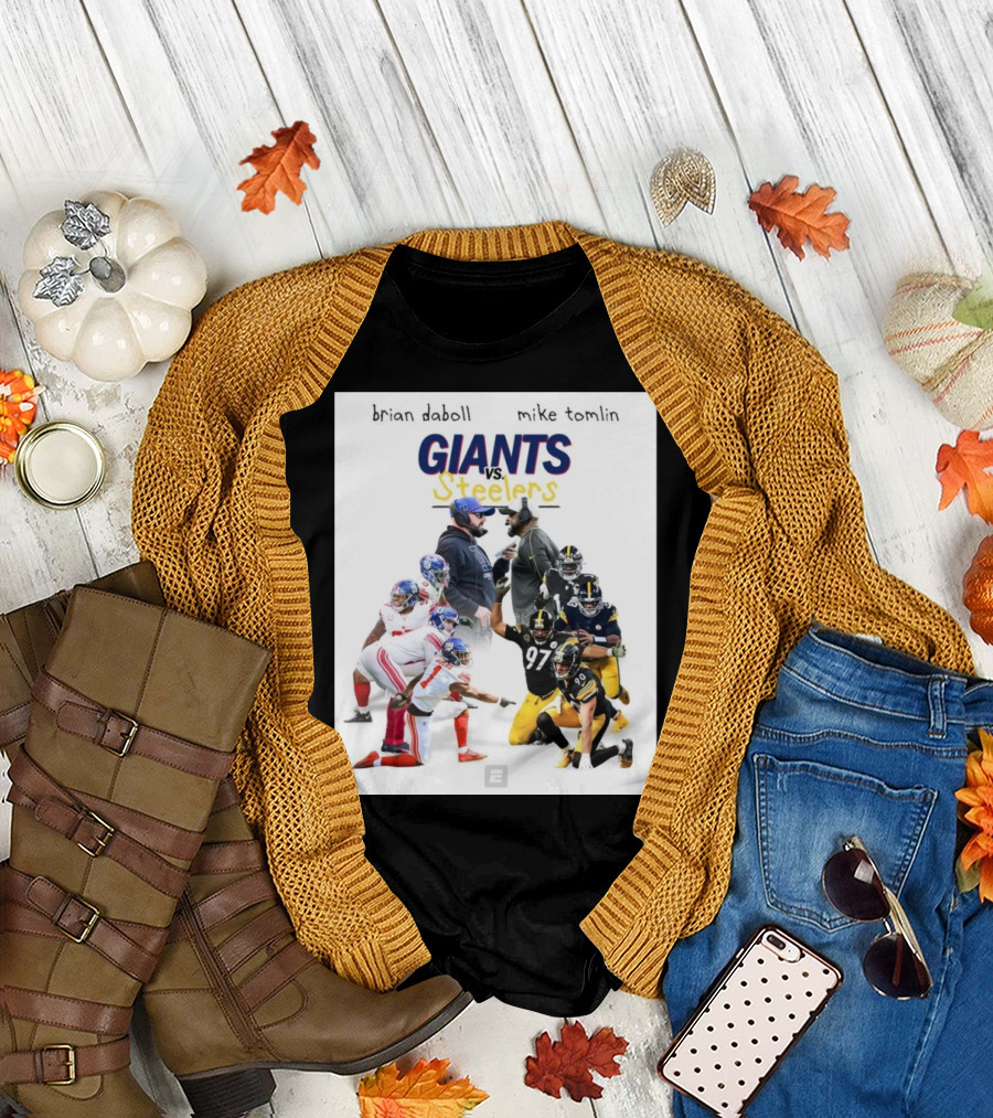brian daboll mike tomlin giants vs steelers monday night football matchup T-Shirt