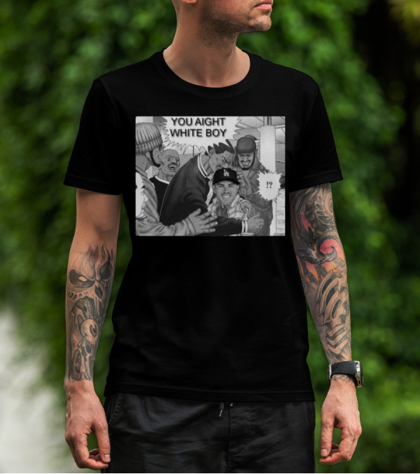 Freddie Freeman LA Dodgers You Aight White Boy Manga T-Shirt