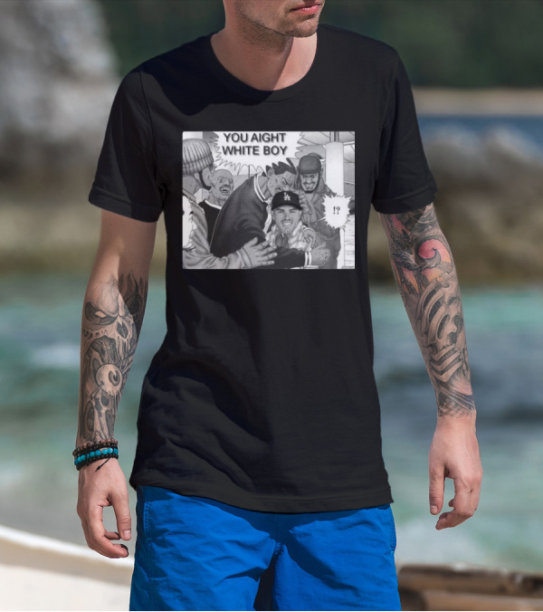 Freddie Freeman LA Dodgers You Aight White Boy Manga T-Shirt