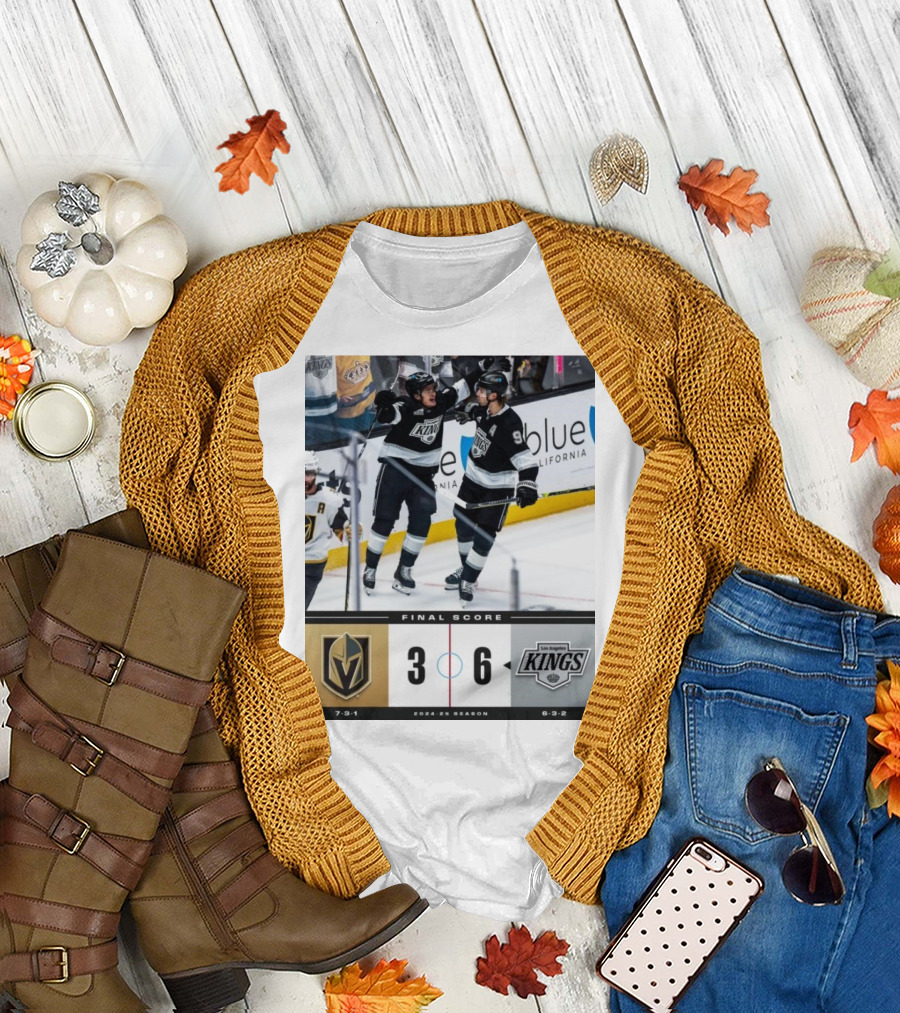 Vegas Golden Knights vs Los Angeles Kings 3-6 Final Score NHL 2024 Season T-Shirt