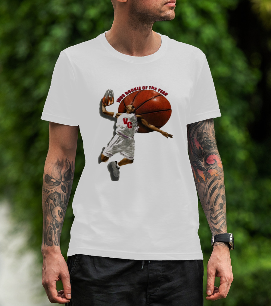 1999 Rookie Of The Year VC Toronto Raptors NBA Signature Vince Carter T-Shirt