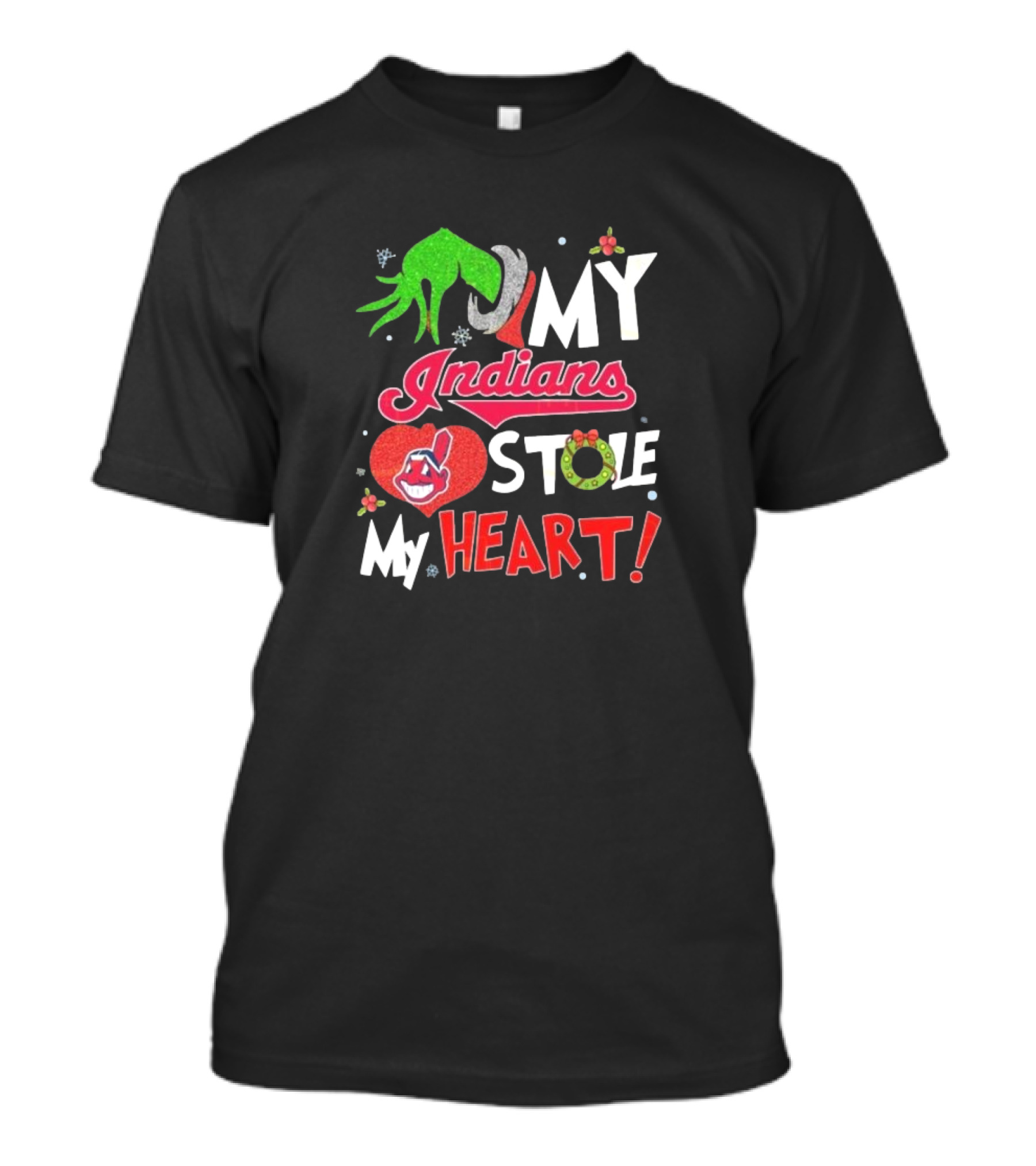 My Indians Stole My Heart Grinch Hand T-Shirt