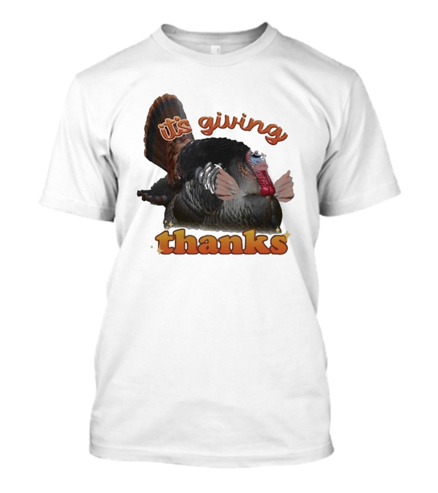 It's Giving Thanks Turkey Thanksgiving Snazzyseagull T-Shirt