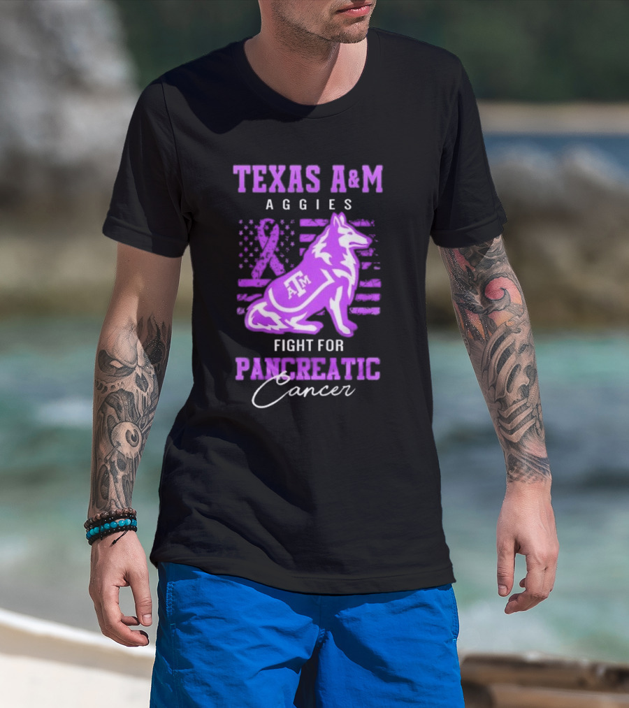 Texas A&M Aggies Fight For Pancreatic Cancer T-Shirt