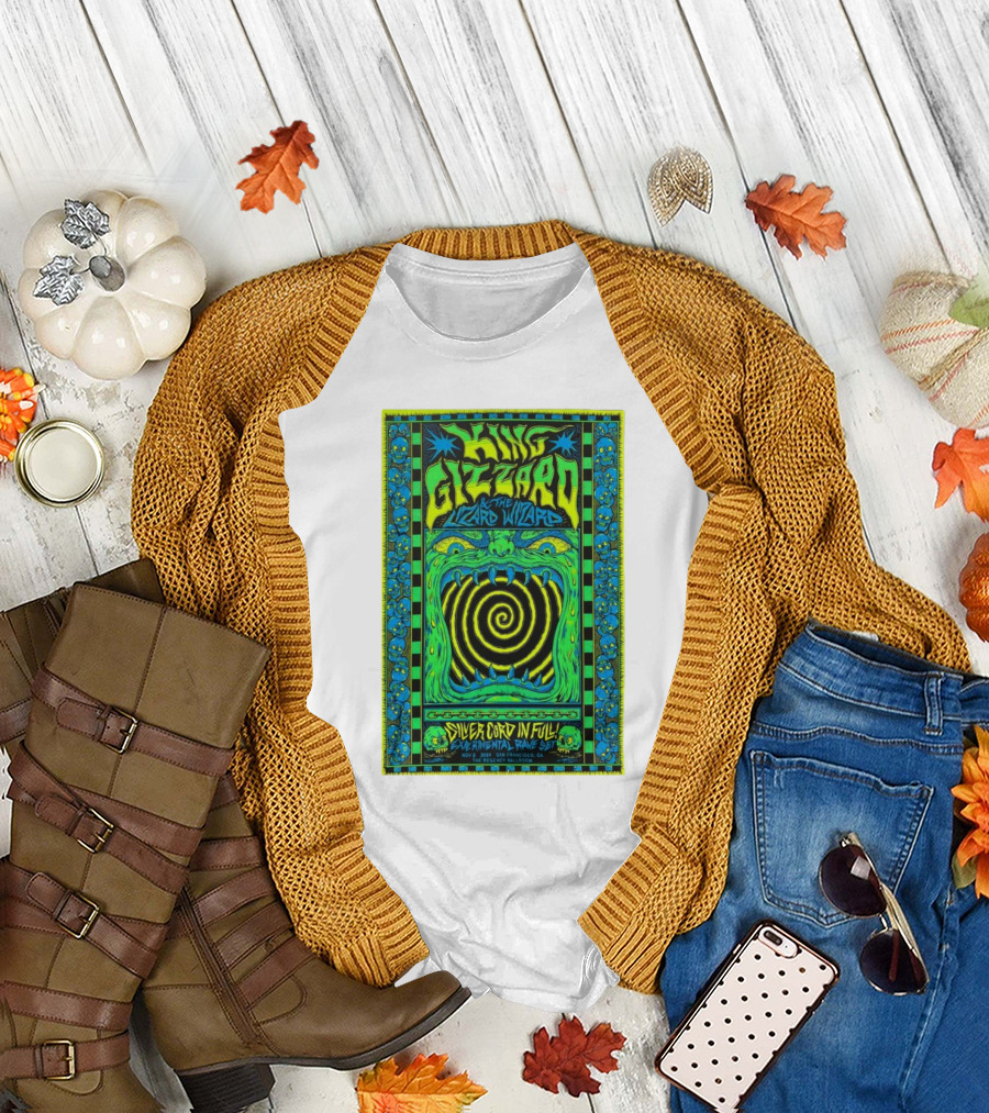 King Gizzard And The Lizard Wizard Silver Cord In Full Experimental Rave Set November 6 2024 San Francisco CA T-Shirt