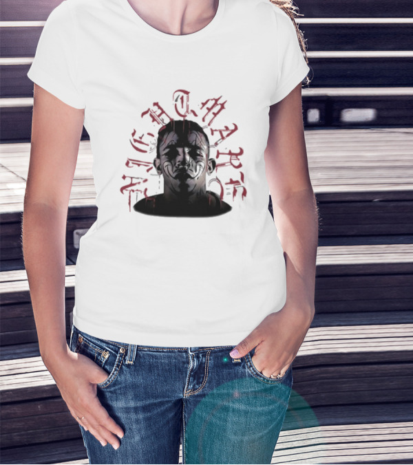 New Carlos Prates Nightmare Dark Face Tattoo Typography T-Shirt