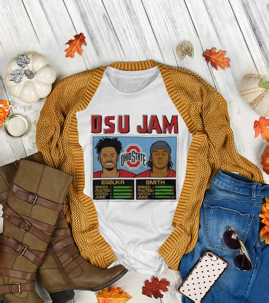 OSU Jam Egbuka Smith Ohio State Football Speed Routes Catch Juke T-Shirt