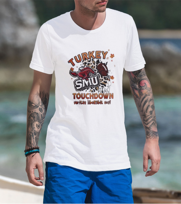 SMU Mustangs Turkey Touchdown Veritas Liberabit Vos T-Shirt
