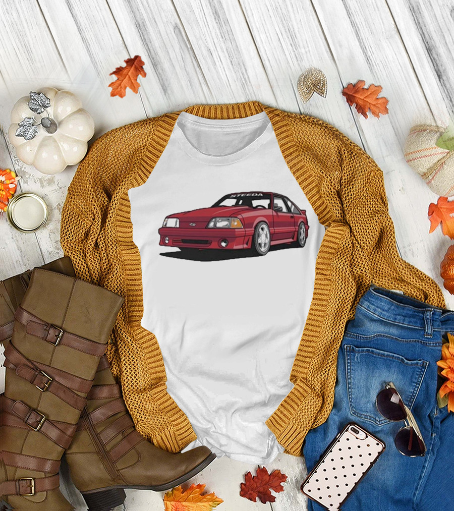 Steeda Fox Body Mustang 2024 Red T-Shirt