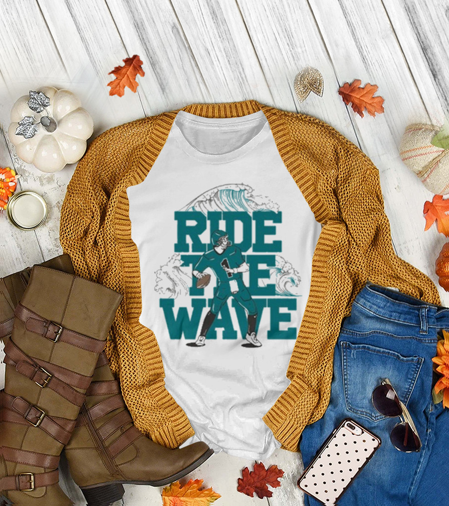 Ride The Wave Coastal Carolina University Football Quarterback Wave T-Shirt