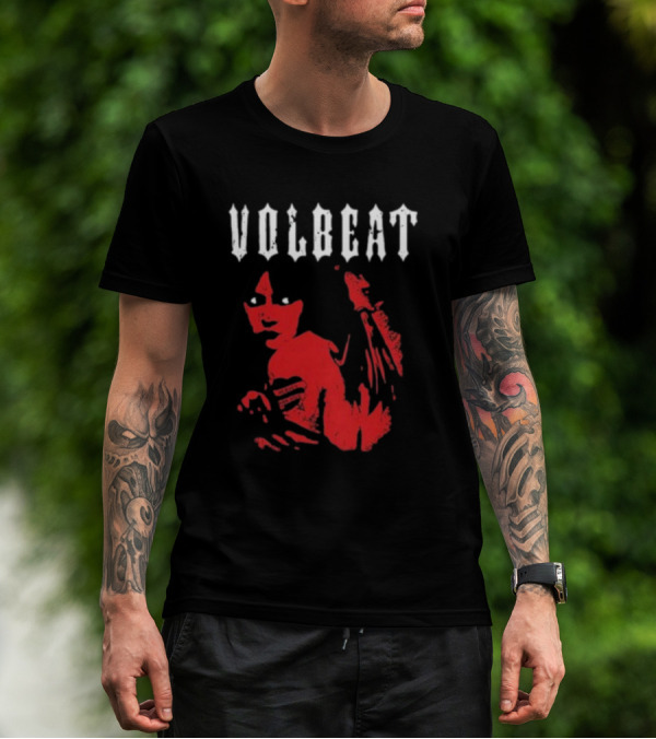 VOLBEAT Heaven Nor Hell Winged Shadowed Figure T-Shirt