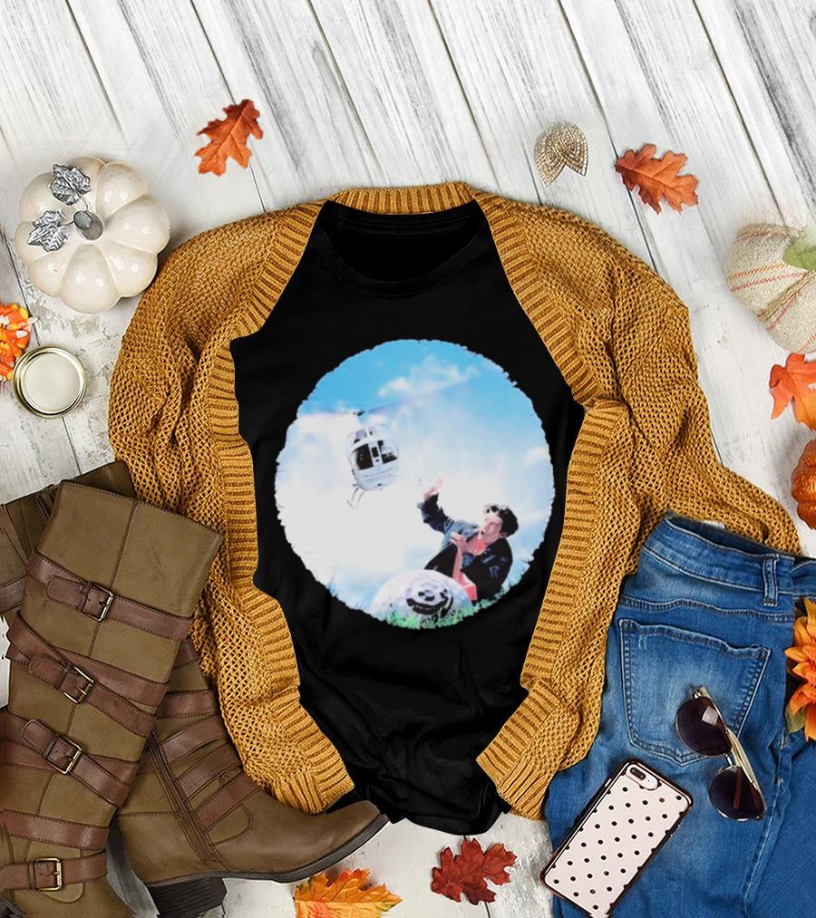 All But 6 Records Helicopter Happy Hunting T-Shirt