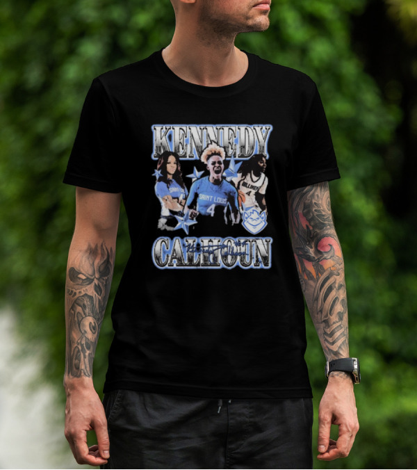 Kennedy Calhoun Saint Louis Billikens 4 Blue Jersey 90s T-Shirt