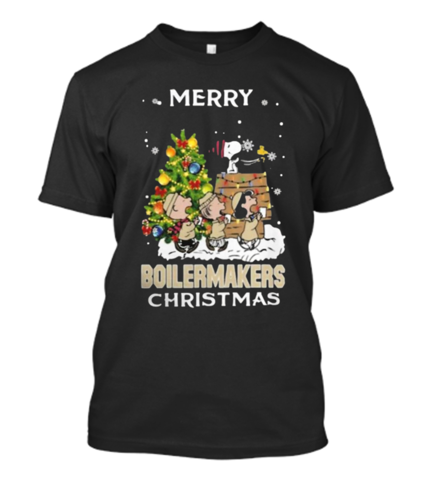 Merry Boilermakers Christmas Snoopy And Friends T-Shirt