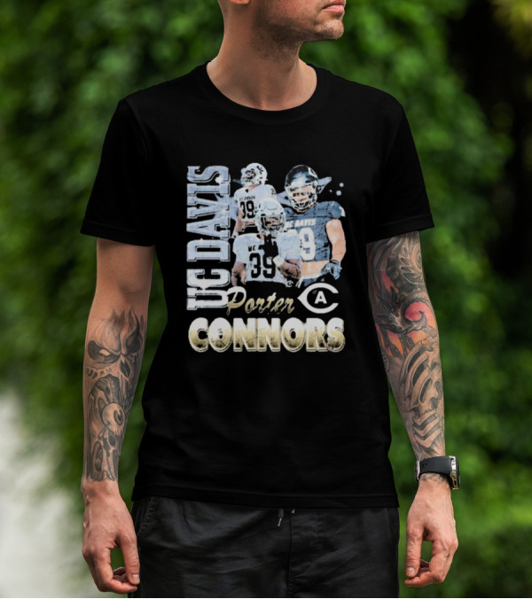UC Davis Aggies Porter Connors 39 Football 90s T-Shirt