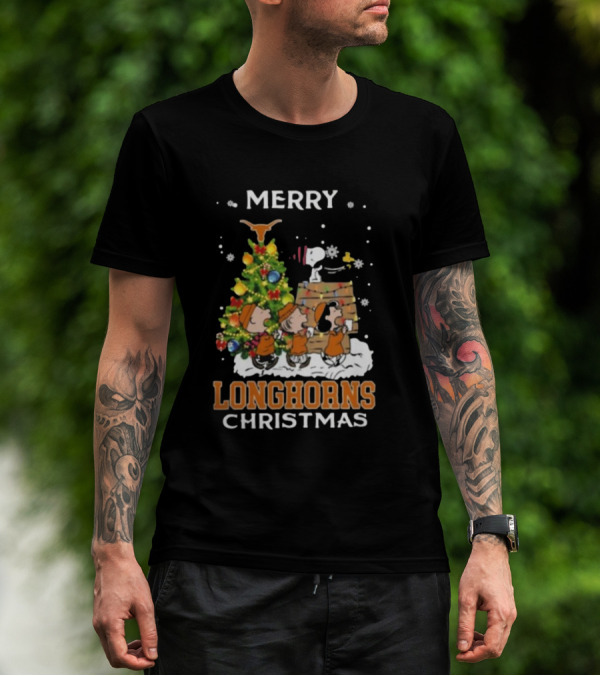 Texas Longhorns Snoopy Christmas T-Shirt