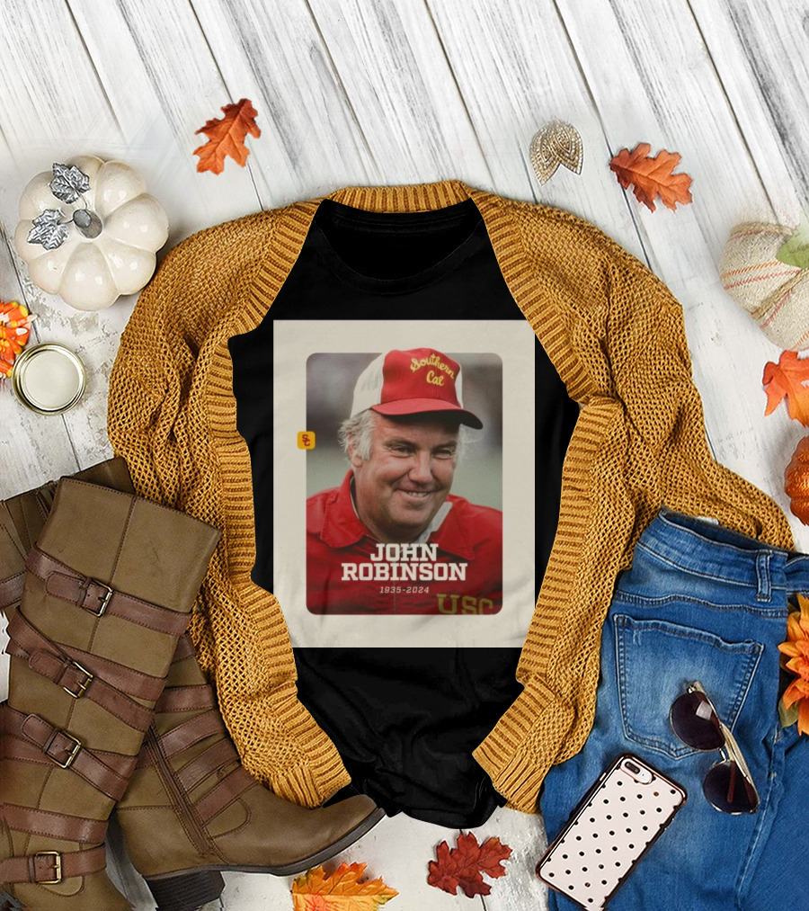 USC Football Coach John Robinson 1935-2024 Southern Cal T-Shirt
