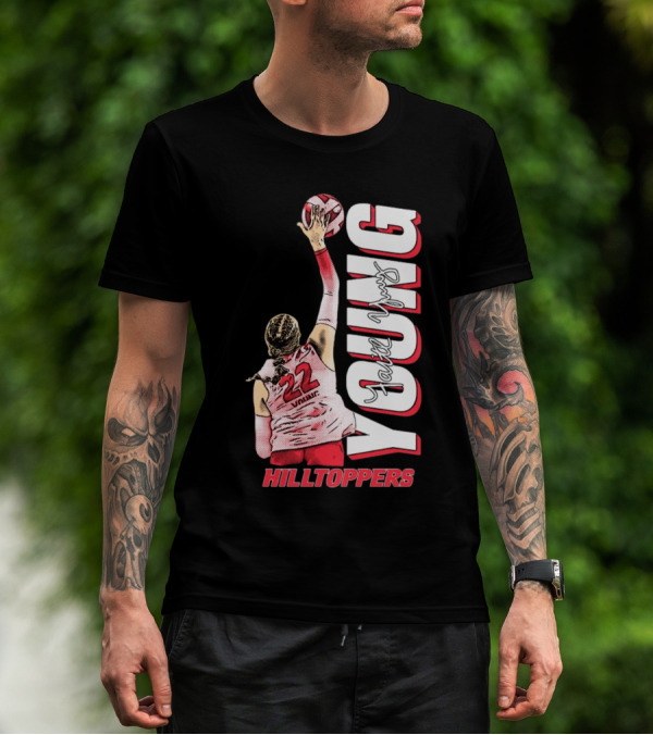 Faith Young Hilltoppers WKU Volleyball 22 Signature T-Shirt