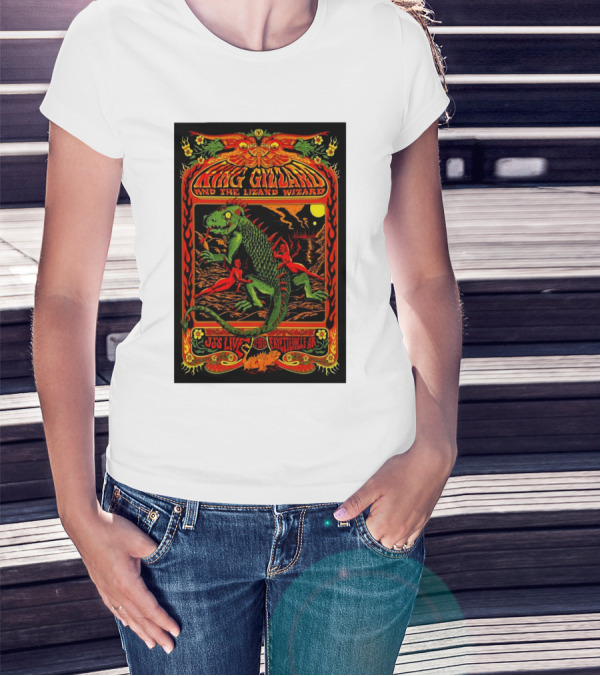 King Gizzard And The Lizard Wizard November 13 2024 JJ’s Live Fayetteville AR Psychedelic Concert T-Shirt