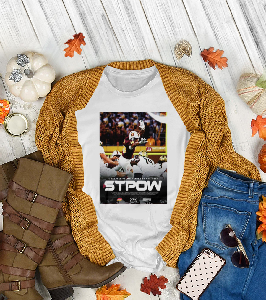 STPOW Martell Hughes Arizona State Sun Devils Special Teams Player Of The Week T-Shirt