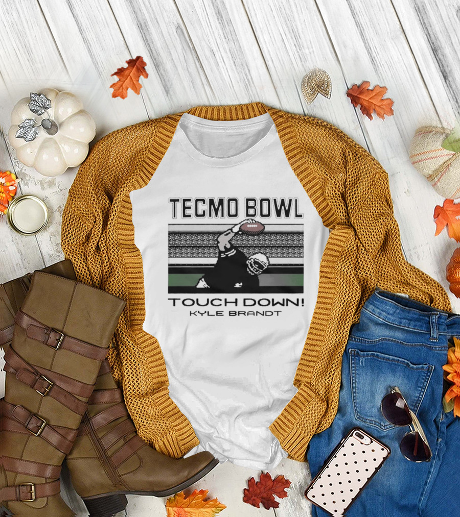 Tecmo Bowl Touchdown Kyle Brandt NFL T-Shirt