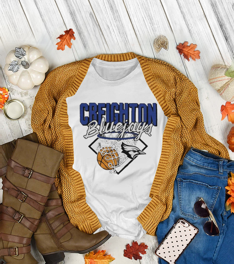 Creighton Bluejays Basketball Nothing But Net T-Shirt