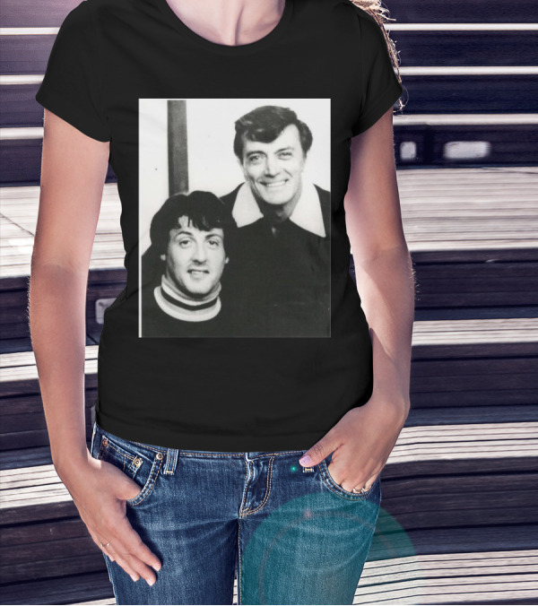 Frank Frazetta And Sylvester Stallone Visit Frazetta Estate For Painting Commission T-Shirt