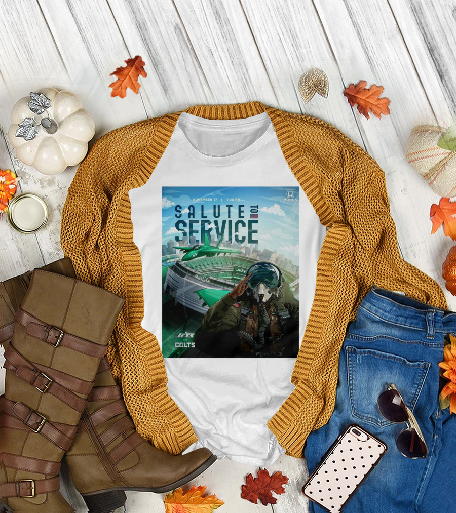 November 17 2024 New York Jets Vs Indianapolis Colts Salute To Service MetLife Stadium T-Shirt