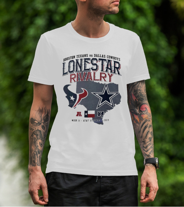 Houston Texans Vs Dallas Cowboys Lonestar Rivalry Week 11 AT&T Stadium T-Shirt