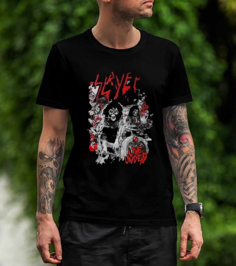 Slayer Live Undead Ghostly Concert Scene T-Shirt