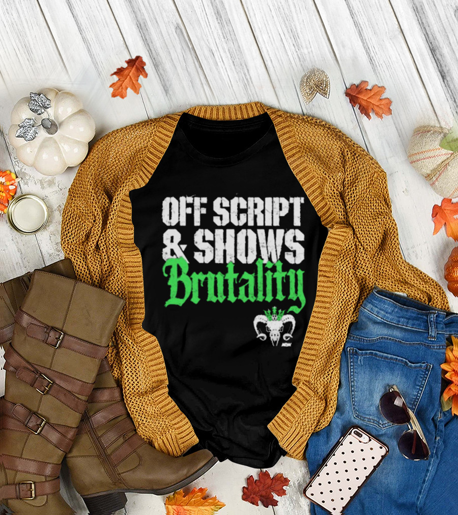 Off Script Shows Brutality Will Ospreay Vintage AEW T-Shirt