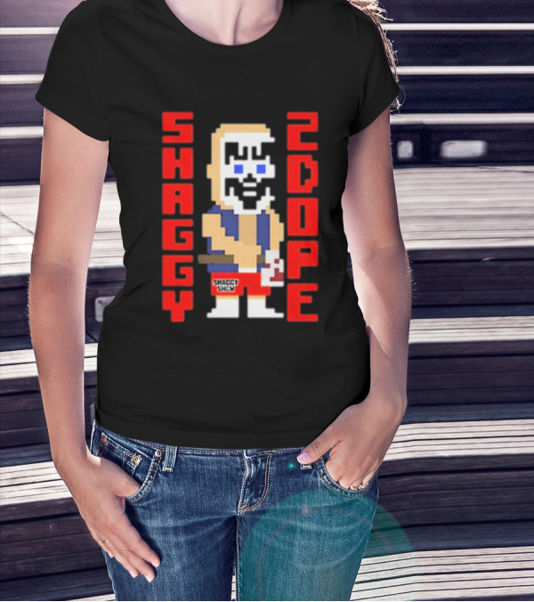 Shaggy 2 Dope Retro Pixel Art From The Shaggy Show Video-game T-Shirt