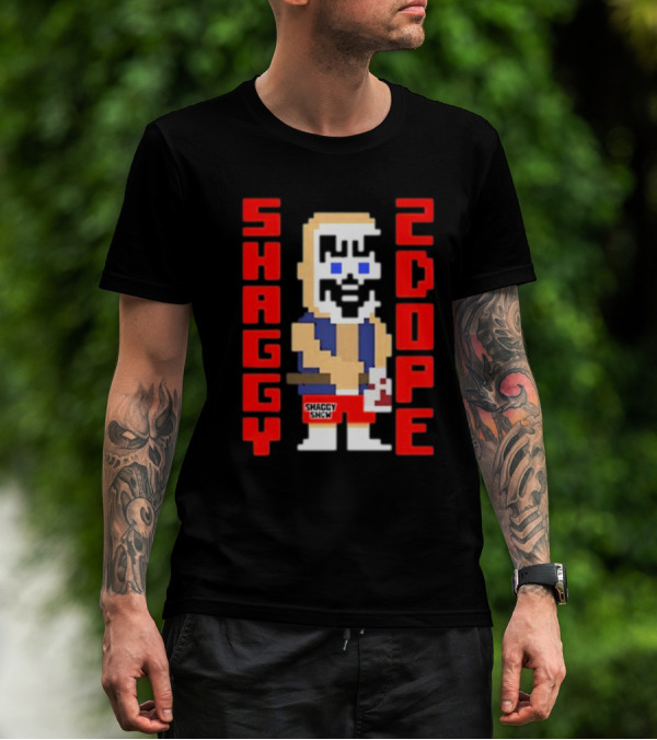Shaggy 2 Dope Retro Pixel Art From The Shaggy Show Video-game T-Shirt