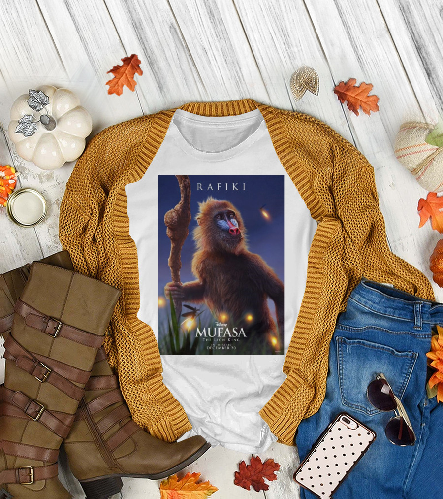 Rafiki Mufasa The Lion King Disney In Theatres December 20 T-Shirt