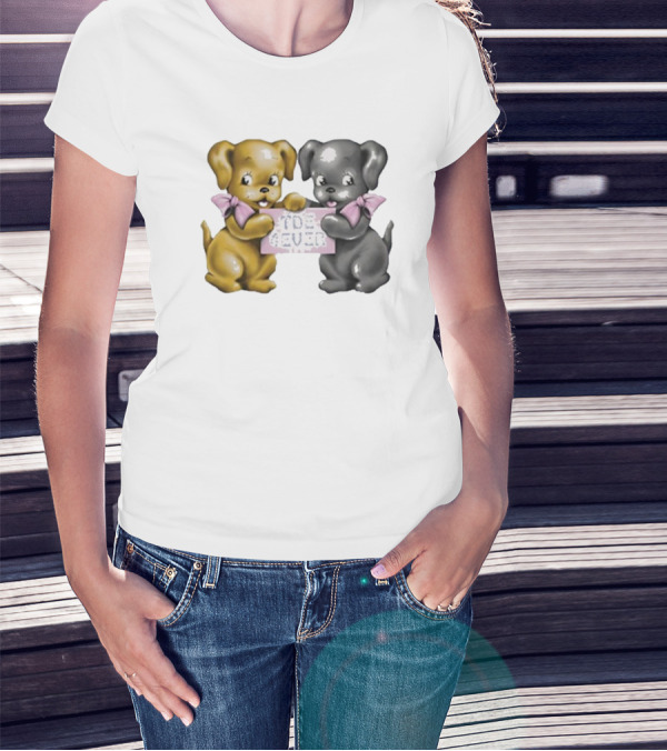 Tde Forever The Driver Era Cute Puppy Duo With Bows T-Shirt