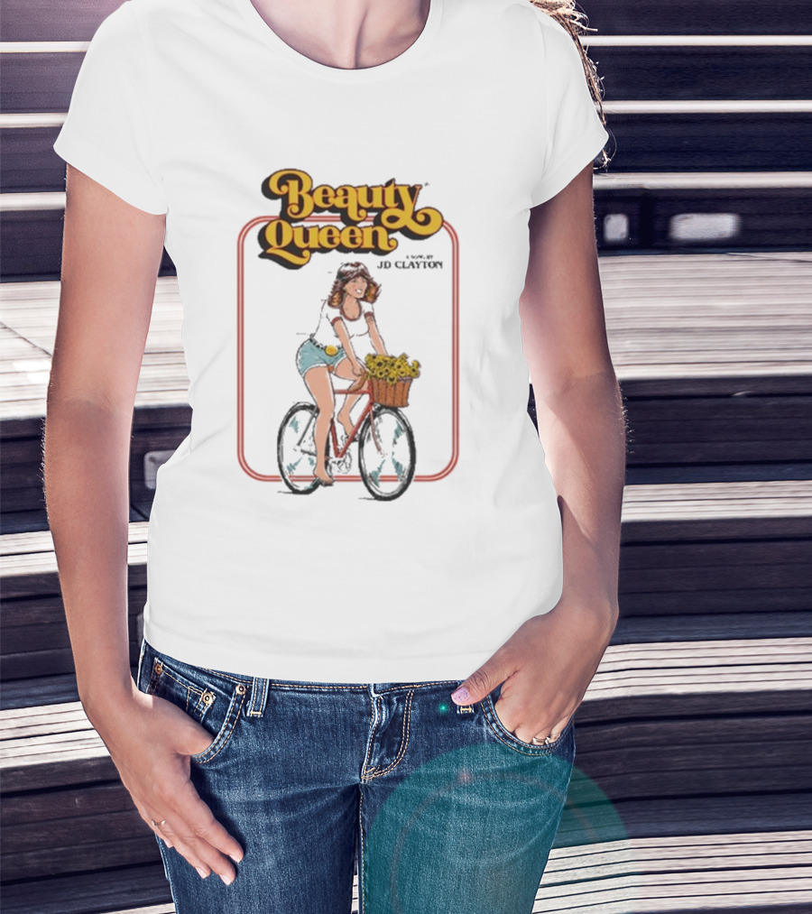 Beauty Queen A Song By JD Clayton Bicycle Sunflowers T-Shirt