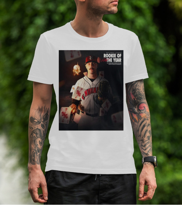 Paul Skenes 2024 National League Rookie Of The Year First Forever Indian To Win ROY Playing Cards T-Shirt