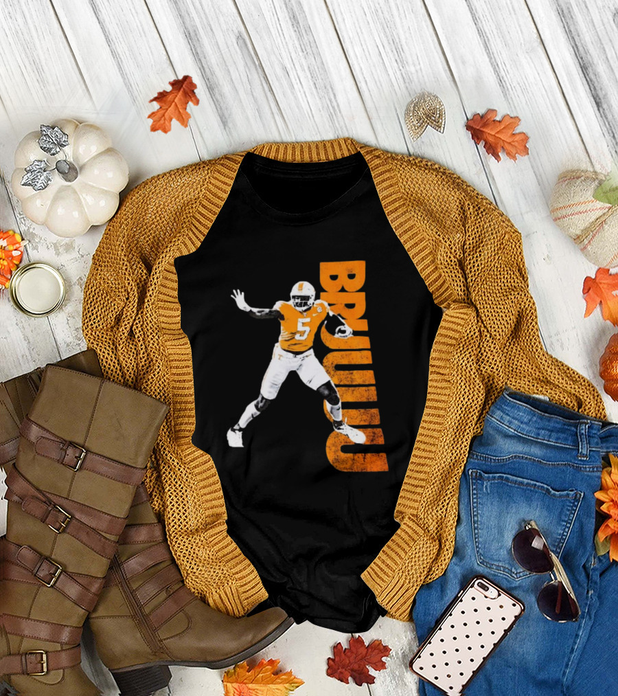 Bruuuu Tennessee Vols 5 Bru Mccoy NCAA Football Iconic T-Shirt