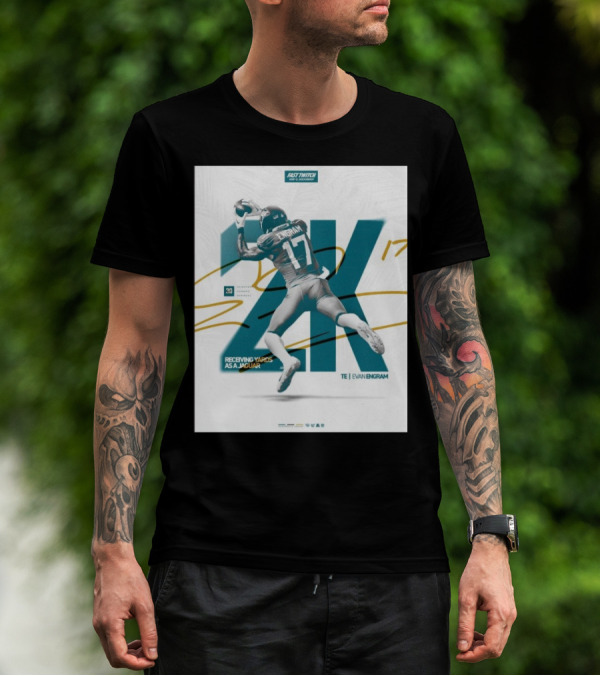 Jacksonville Jaguars TE Evan Engram 2K Receiving Yards As A Jaguar T-Shirt