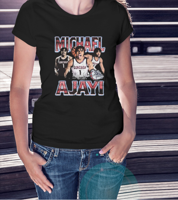 Michael Ajayi Gonzaga Bulldogs Basketball 90s T-Shirt