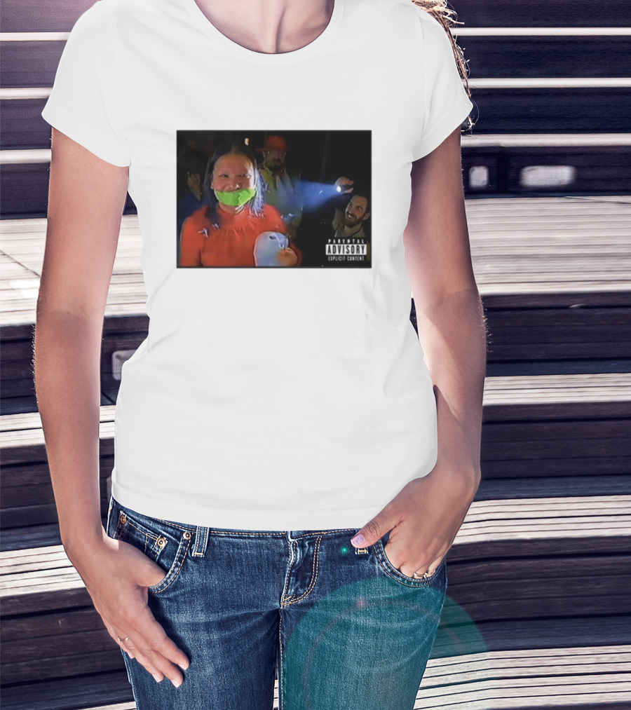 Trishabriellee Fishtank Parental Advisory Explicit Content T-Shirt