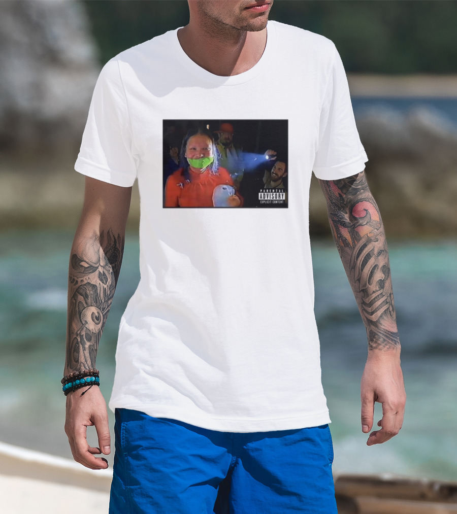 Trishabriellee Fishtank Parental Advisory Explicit Content T-Shirt